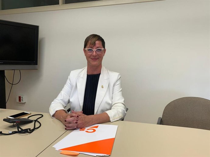 Ángeles Ribes, este jueves, en el Ayuntamiento de Lleida.