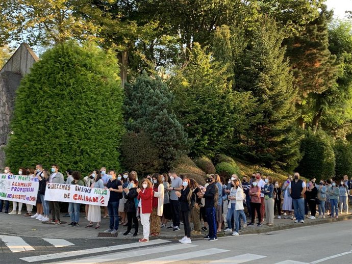 Protesta del ANPA de Monte dos Postes, en Santiago
