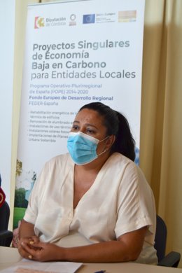 Dolores Amo en  una comparecencia sobre proyectos de Economía Baja en Carbono.