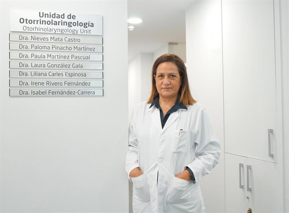 Doctora Nieves Mata, de la nueva Unidad de Otorrinolaringología de Vithas Madrid
