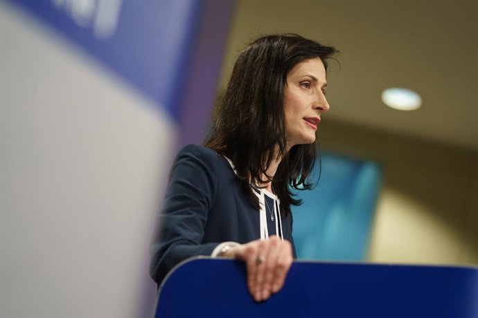 Archivo - HANDOUT - 29 June 2021, Belgium, Brussels: European Commission vice-president in charge of promoting our European way of life Margaritis Schinas gives a press conference on the safe resumption of activities in the cultural and creative sectors