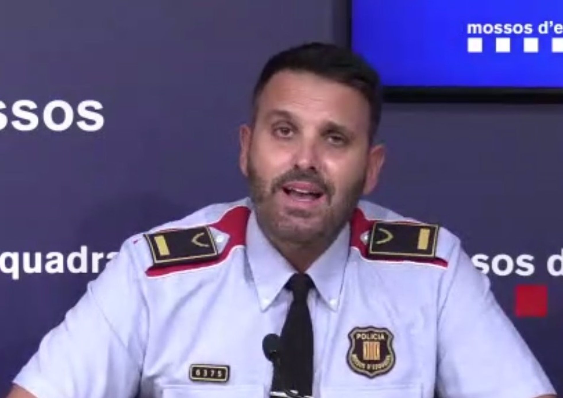 El jefe de la División de Investigación Criminal de los Mossos d'Esquadra de Barcelona, el inspector Josep Naharro