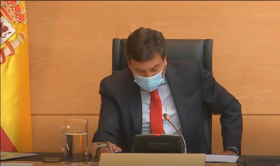 Carlos Fernández Carriedo comparece en las Cortes de Castilla y León.