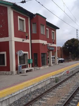 Imagen de la estación de Adif en Cabezón de Pisuerga (Valladolid)