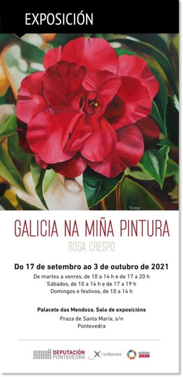 El Palacete de las Mendoza, sede de Turismo Rías Baixas, acoge desde este viernes una exposición de Rosa Crespo