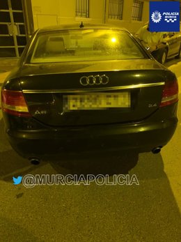 Imagen del vehículo inmovilizado