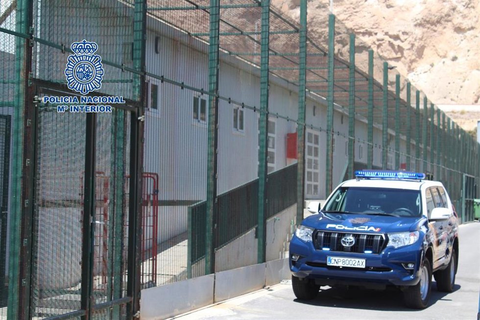 Instalaciones del centro temporal de atención a extranjeros (CATE) de Almería.