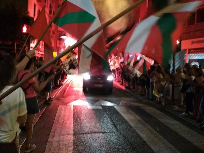 Archivo - Homenaje a Leire Etxeberria, ex presa de ETA