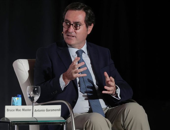 El presidente de la CEOE, Antonio Garamendi