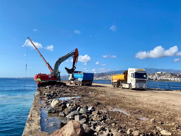 La construcción de la superestructura del dique Reina Sofía Sur del Puerto de Las Palmas comienza este lunes