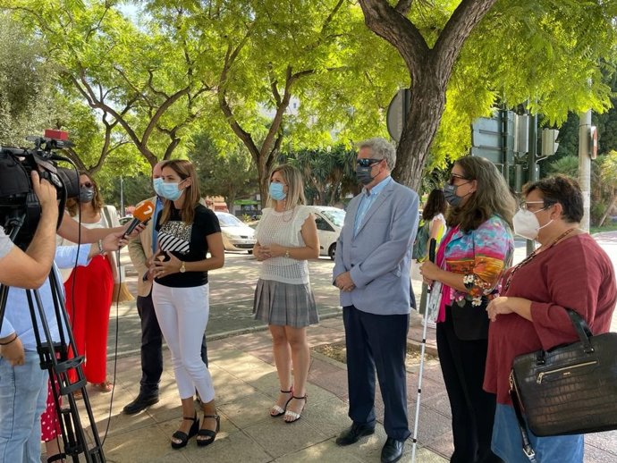 Imagen de la presentación de los dos nuevos sistemas en pasos de peatones