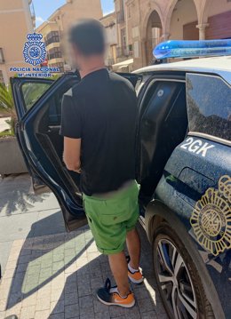 Imagen del detenido por la Policía Nacional