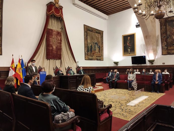 Acto de apertura de EUCYS en el Paraninfo de la Universidad de Salamanca