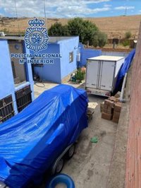 Intervenidas más de ocho toneladas de hachís almacenadas en una vivienda de Algeciras (Cádiz)