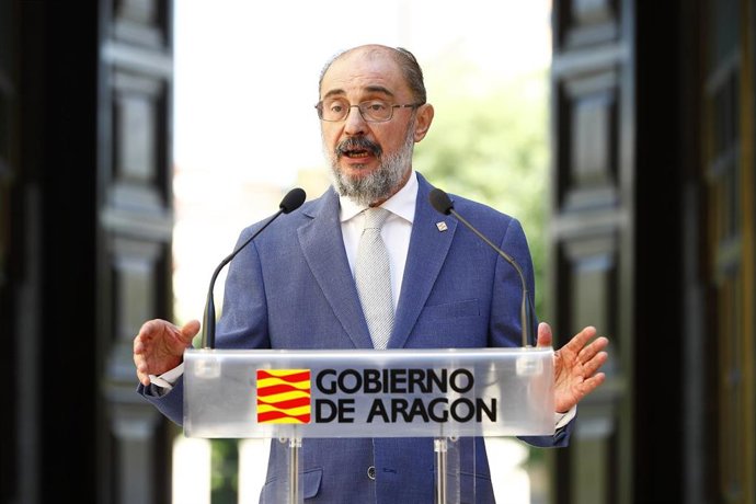 El presidente del Gobierno de Aragón, Javier Lambán.