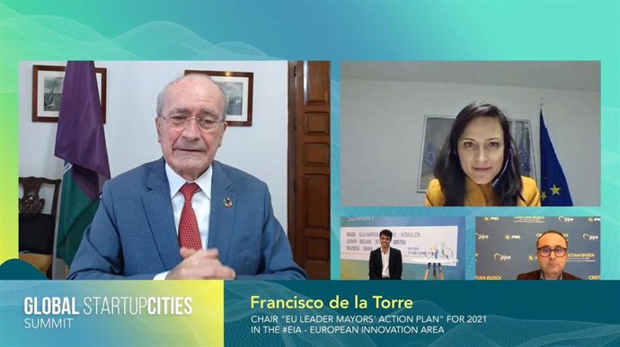 El alcalde de Málaga, Francisco de la Torre, en Global StartupCities Summit 2020