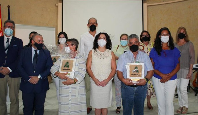 La consejera de Igualdad, Políticas Sociales y Conciliación, Rocío Ruiz, en el homenaje al personal jubilado en Huelva.