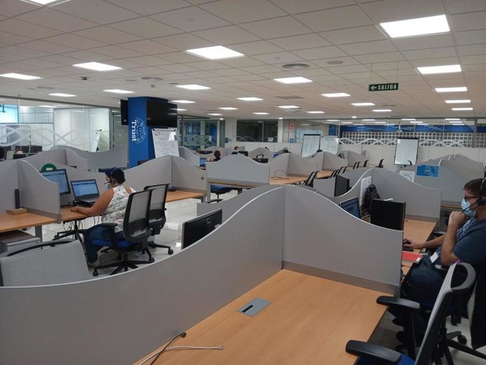 Centralita del servicio de atención telefónica denominado Gestores Covid Turísticos