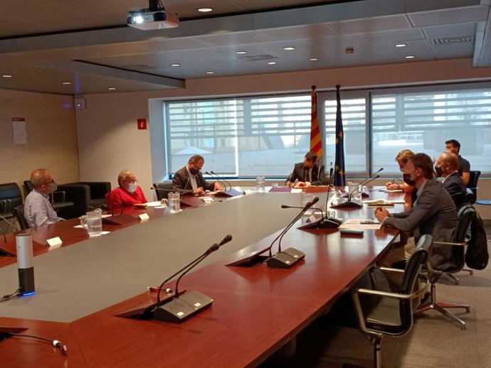 Reunión de Cocarmi con el conseller de Empresa y Trabajo de la Generalitat, Roger Torrent