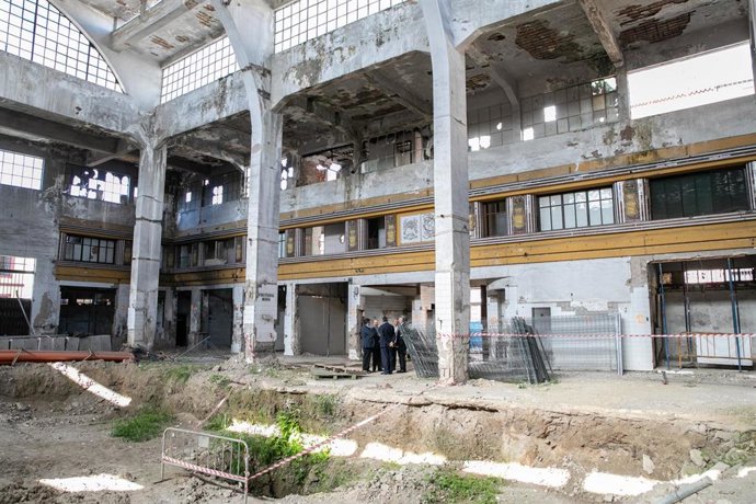 Archivo - Interior del antiguo mercado de la Puerta de la Carne