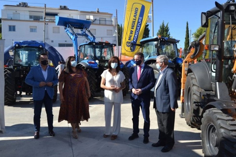 La presidenta de Iprodeco, Dolores Amo, en la inauguración de Agropriego.