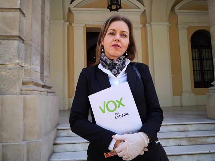 Archivo - La portavoz de VOX en el Ayuntamiento de Sevilla, Cristina Peláez