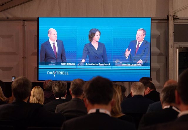 Debate televisado entre los principales candidatos a las elecciones de Alemania