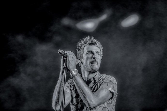 El cantante Juan Pedro Martín Pucho de la banda Vetusta Morla