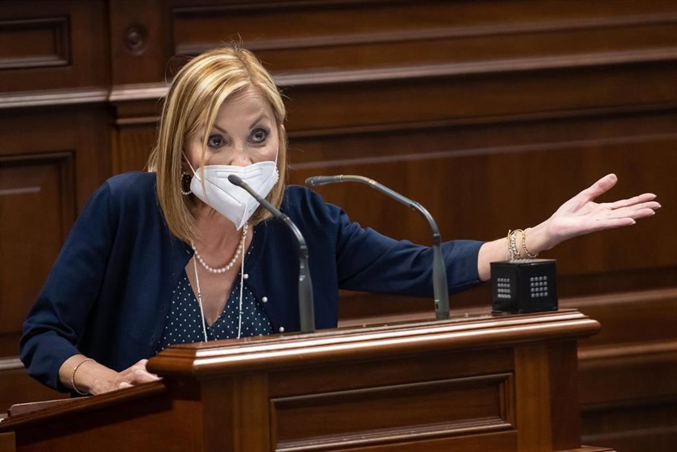 Archivo - La portavoz del Grupo Parlamentario Popular y presidenta del PP de Canarias, Australia Navarro