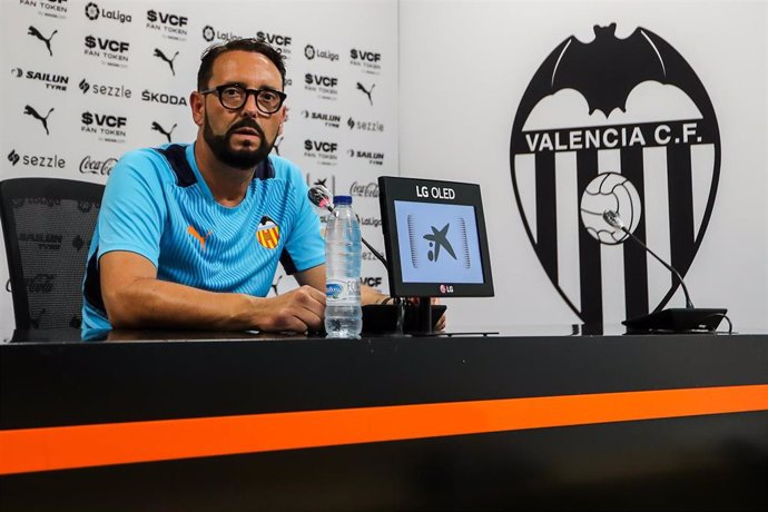 El entrenador del Valencia, José Bordalás