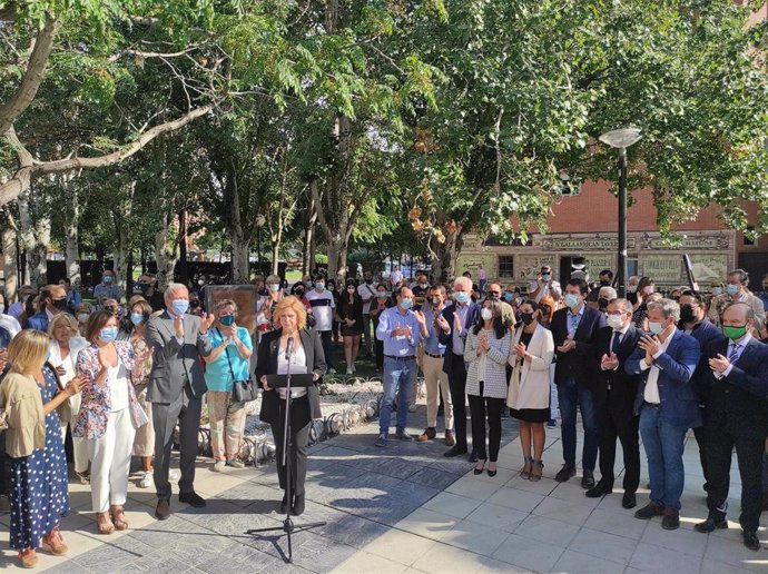 Homenaje a las víctimas del terrorismo en Zaragoza.