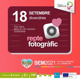 Imagen de la convocatoria del concurso fotográfico 'Per una mobilitat saludable i segura'.