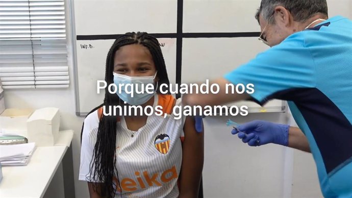 Vídeo editado por Presidencia de la Generalitat en el que agradece la colaboración de los clubes en la vacunación contra la Covid-19
