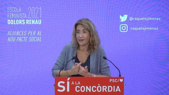 La ministra de Transports, Mobilitat i Agenda Urbana del Govern, Raquel Sánchez