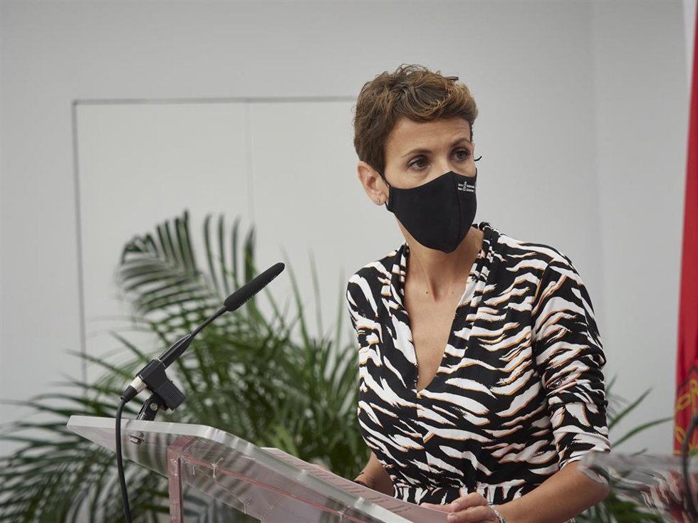 La presidenta del Gobierno de Navarra, María Chivite