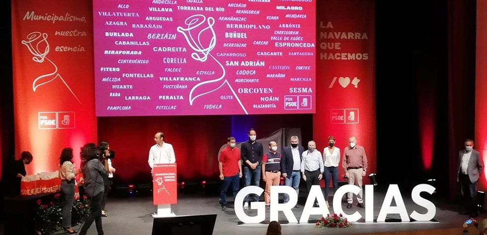 Homenaje del PSN a los alcaldes y portavoces municipales socialistas por su gestión durante la pandemia