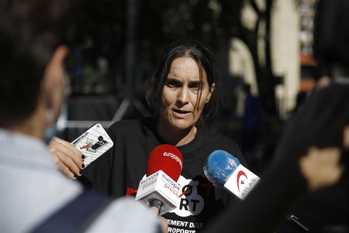 La portavoz de la plataforma Zeroport, Maria García