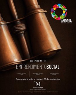 Cartel del Premio de Emprendimiento Social La Noria