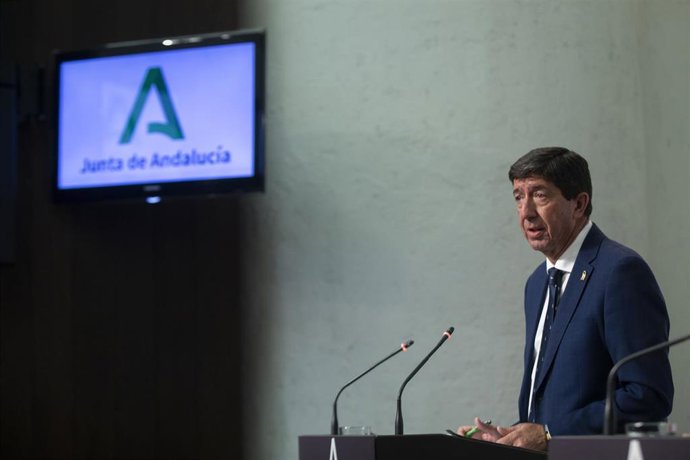 El vicepresidente de la Junta de Andalucía, Juan Marín