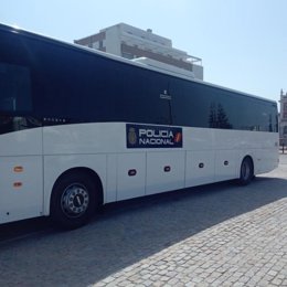Autobús de la Policía Nacional en imagen de archivo.