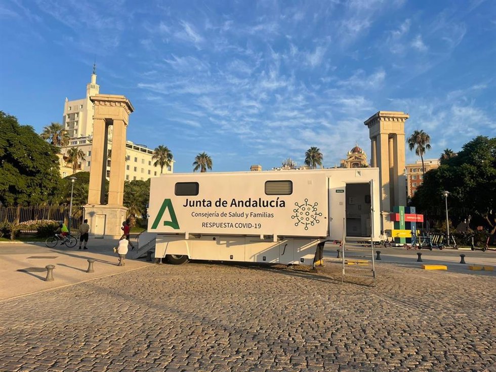 Punto de vacunación de la Junta de Andalucía.