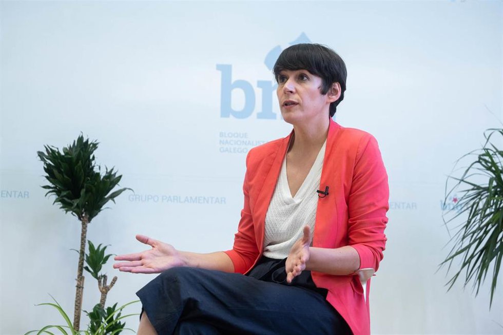 Archivo - La portavoz nacional del BNG, Ana Pontón, durante una entrevista para Europa Press en el Parlamento de Galicia, a 15 de julio de 2021, en Santiago de Compostela, A Coruña, Galicia (España).