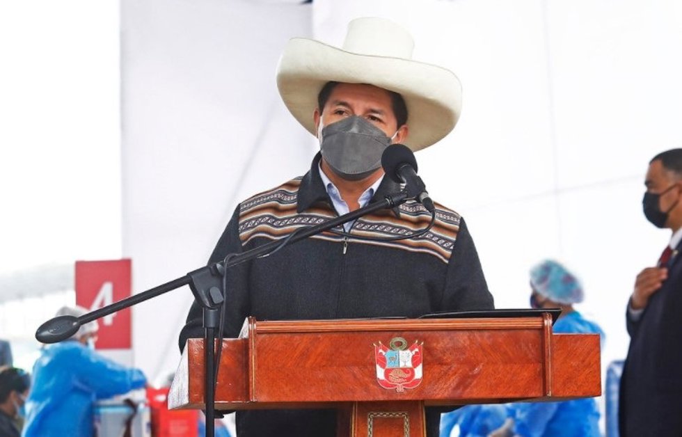 El presidente de Perú, Pedro Castillo