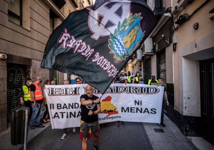 Manifestación neonazi en Chueca, Madrid