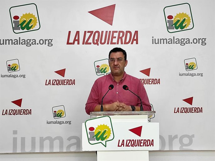 El parlamentario andaluz Guzmán Ahumada en rueda de prensa