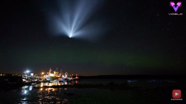 Un fotógrafo captura en vídeo un fenómeno curioso tras el lanzamiento de un cohete: el fenómeno "medusa espacial"