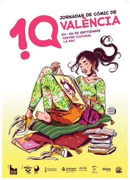 Cartel de las X Jornadas del Cómic de Valncia