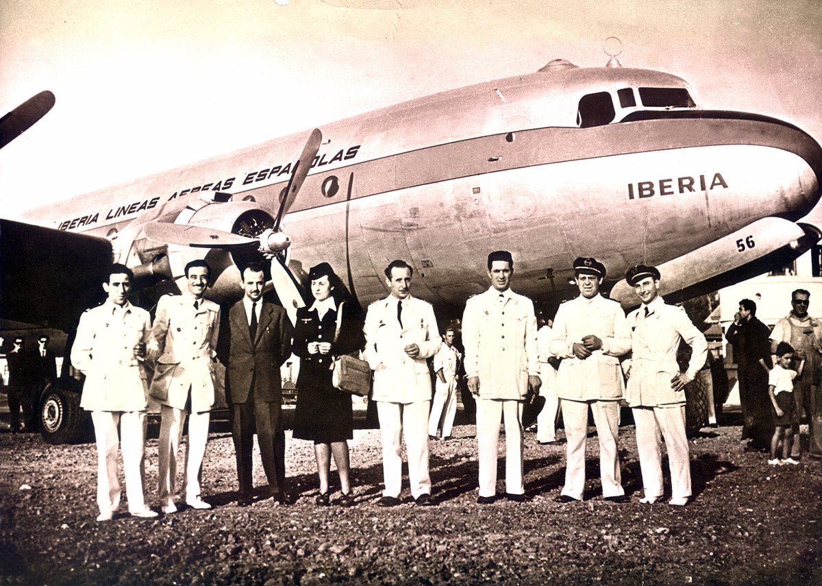 Iberia celebrates the 75th anniversary of its flights with Latin America