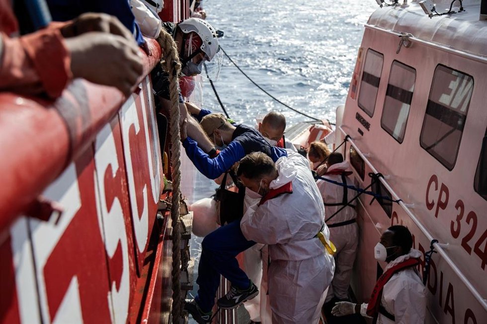 Rescate de migrantes por parte del 'Ocean Viking'