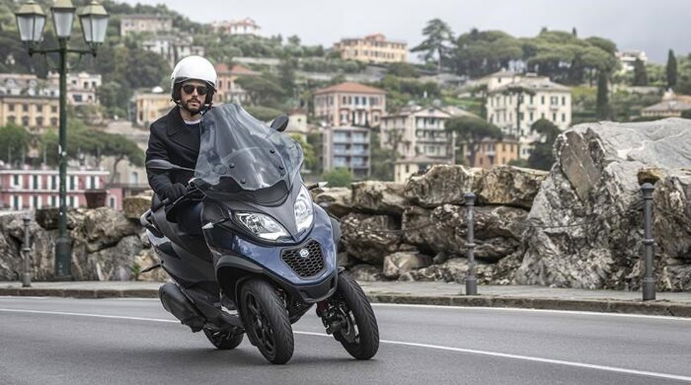 Archivo - Motocicleta del Grupo Piaggio